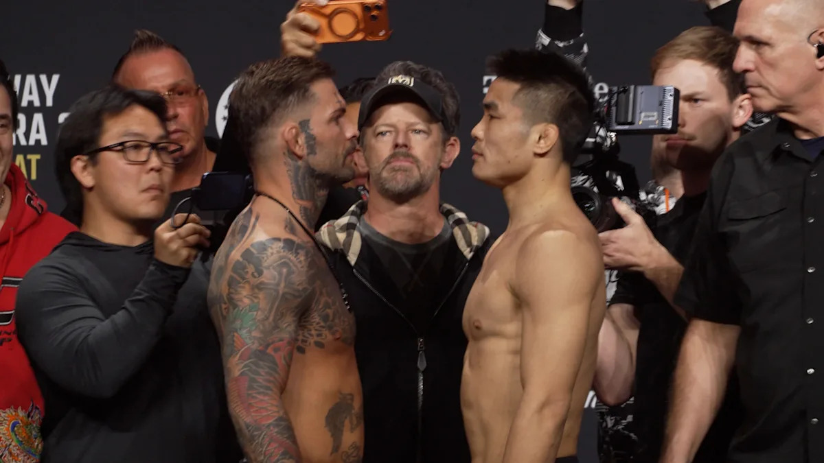 Video: UFC 326 full final faceoffs with BMF title rematch and more