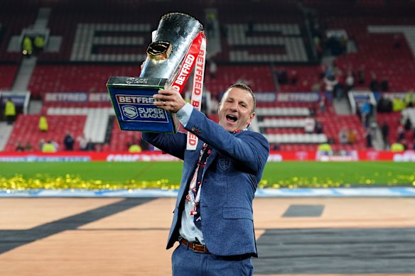 Willie Peters – celebrating last year’s Super League premiership triumph – shapes as the next NRL coach-in-waiting.