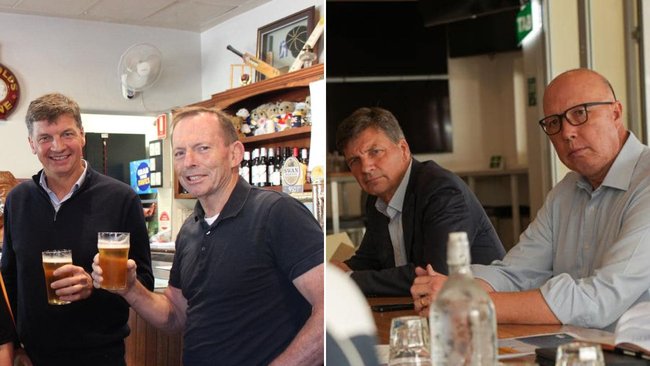 Tony Abbott and Peter Dutton provide advice to Taylor.