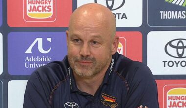 Matthew Nicks post match press conference, video, Adelaide Crows loss to Western Bulldogs, ball movement, latest news