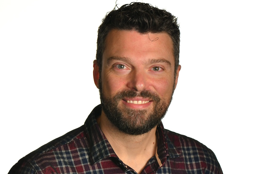 Matteo Vergani smiles.