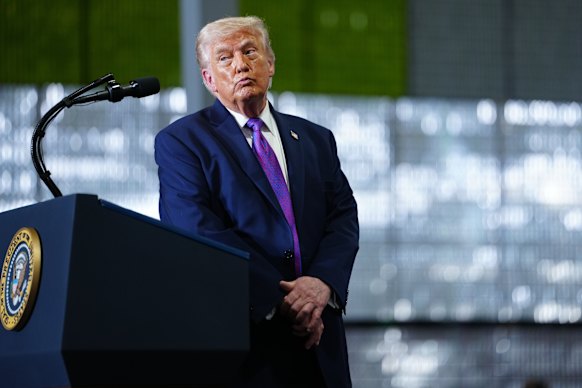 US President Donald Trump on Wednesday.