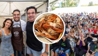 Thousands pack Mandurah to celebrate 25th Mandurah Crab Fest as newly engaged Home and Away stars shine
