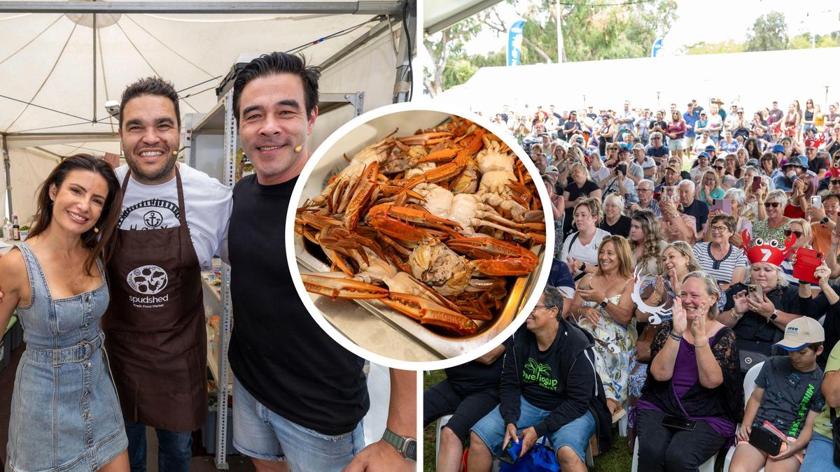 Thousands pack Mandurah to celebrate 25th Mandurah Crab Fest as newly engaged Home and Away stars shine