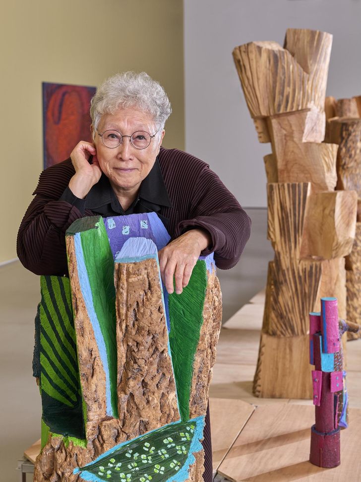 Nonagenerian sculptor Kim Yun-shin / Courtesy of Hoam Museum of Art