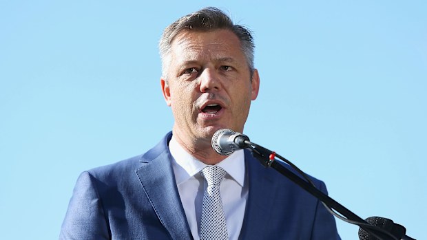 Supercars CEO James Warburton speaks during the Bathurst 1000 Legends and Heroes Media Call in The Rocks on August 23, 2017 in Sydney, Australia. (Photo by Jason McCawley/Getty Images)