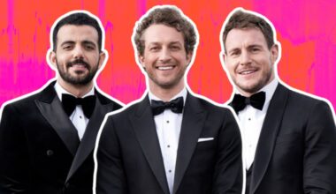 Bachelors' Wesley Senna Cortes, Ben Waddell and Luke Bateman