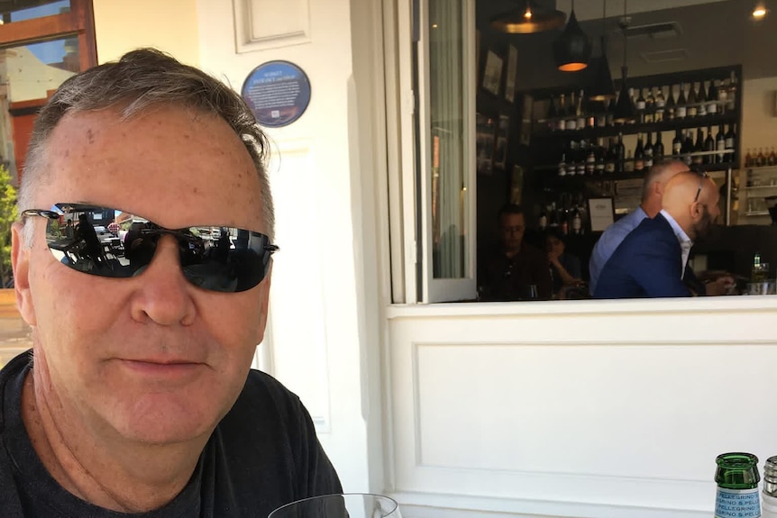 Philip Shugg at a restaurant