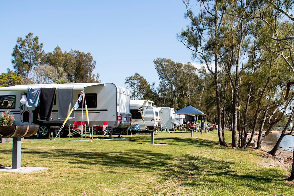 An Australian caravan park.