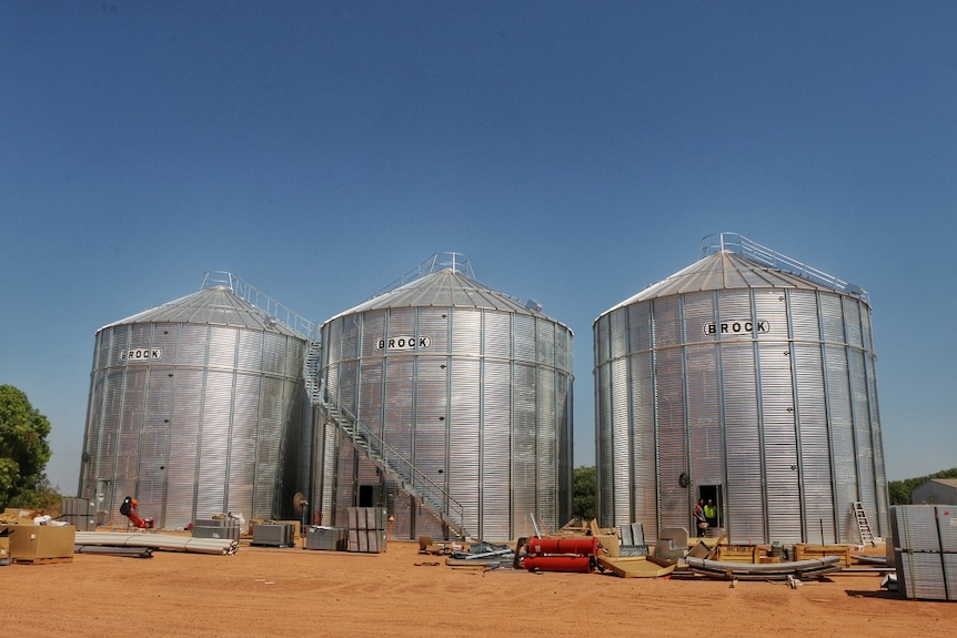 New silos at the Ord District Co-operative