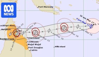 Cyclone Narelle could be the first storm in 21 years to make landfall three times