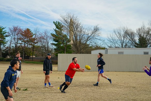 Jonathan Levy got hooked on Australian rules football a decade ago, while living in Colorado.
