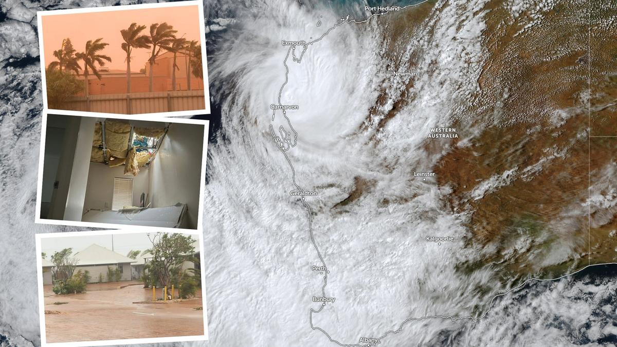 Cyclone Narelle hammers WA towns as category 2 system tracks south, placing Geraldton under emergency warning