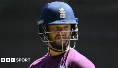 Ben Duckett looks glum while waiting to bat in the nets during the Ashes