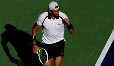 Matteo Berrettini wins, cramps immediately in bizarre Indian Wells scene! | ATP Tour