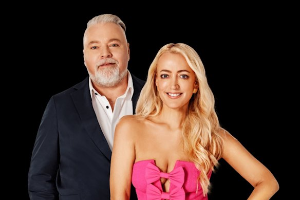 Kyle Sandilands and Jackie Henderson when they signed their $200 million deal with ARN in 2023.