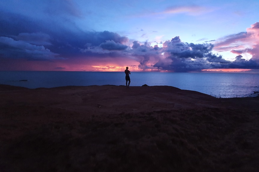 Storm clouds at sunset from Gantheaume Point in Broome