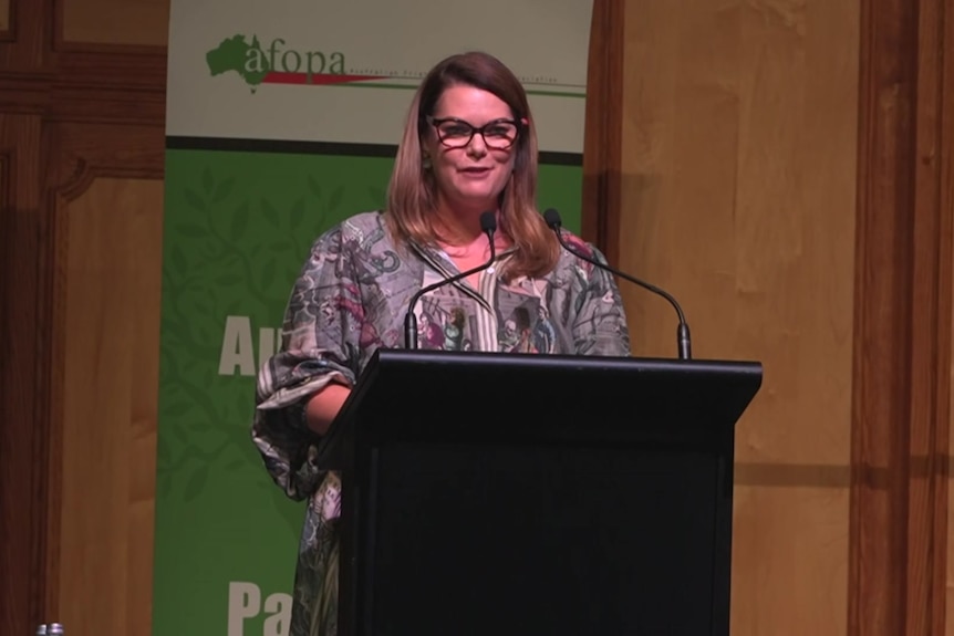 Greens senator Sarah Hanson-Young at the Adelaide literary event Constellations.