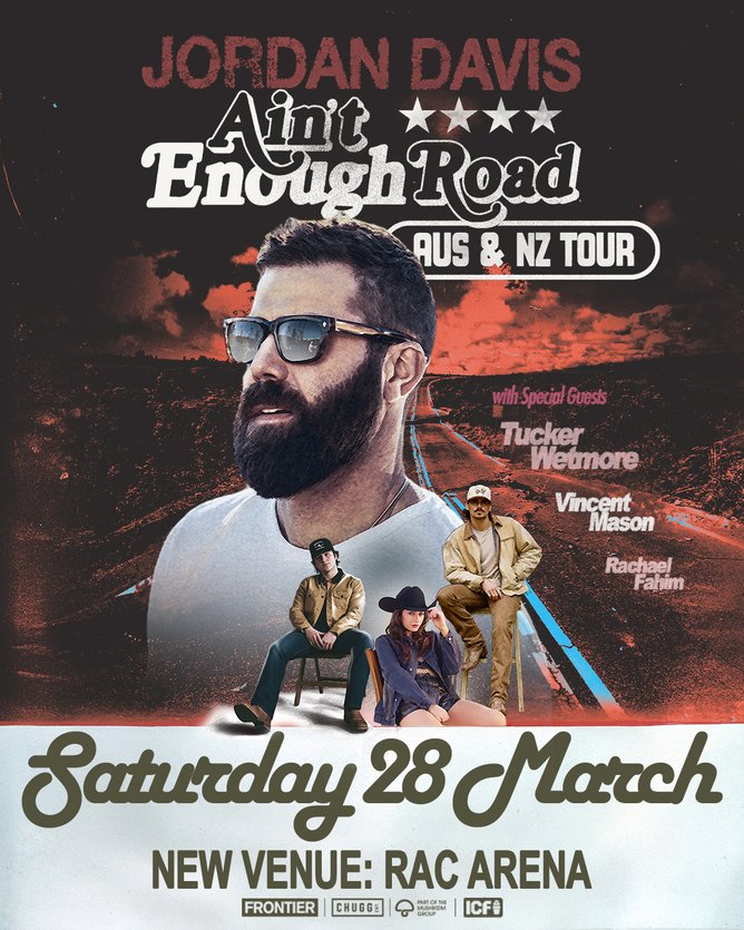 Jordan Davis is touring Aus.