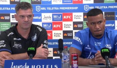 Canterbury Bulldogs post-match press conference, Cameron Ciraldo, spine switch, Matt Burton, Stephen Crichton, loss to the Knights, news, videos, highlights