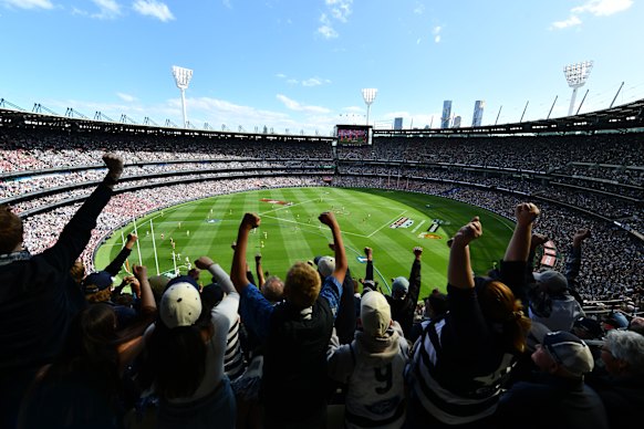 The 2025 AFL grand final. The league has confirmed the next two season deciders will be day games.