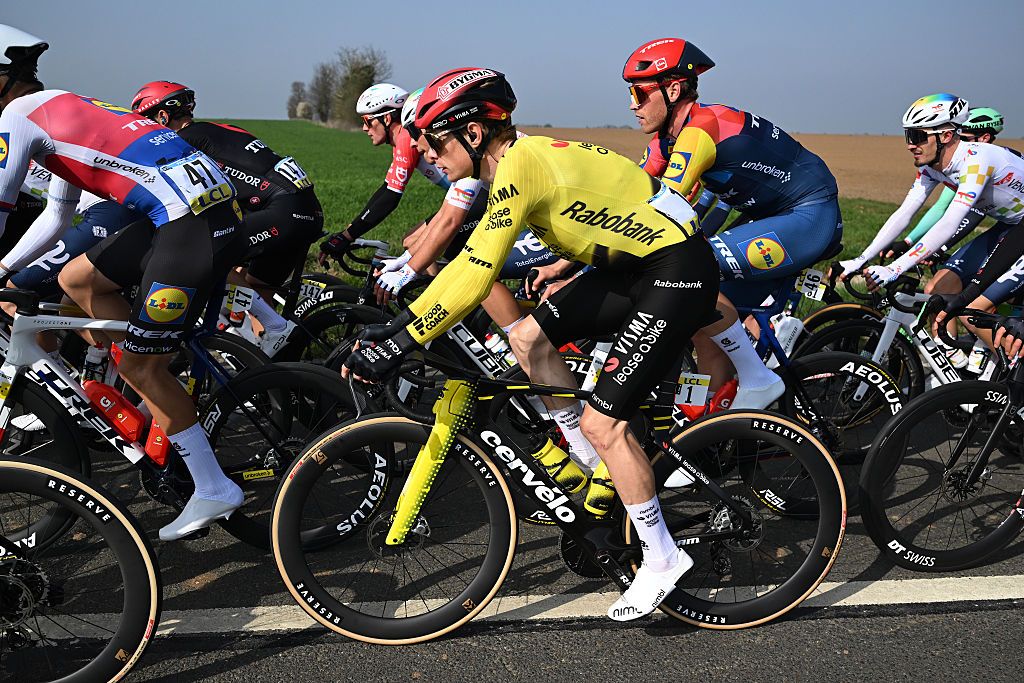 2026 Paris-Nice stage 1: Jonas Vingegaard during the day's racing