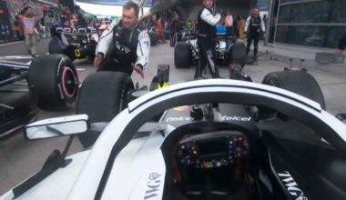 A Cadillac mechanic prevented a post-race collision in the pit lane