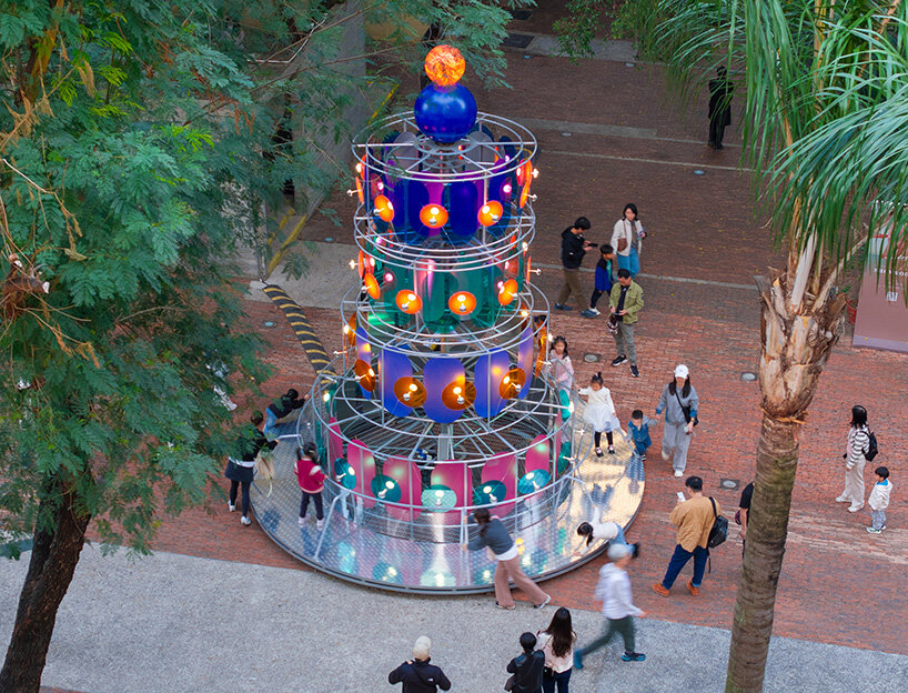 cake-like layers stack into a shared motion installation in china, bringing strangers into sync - 2