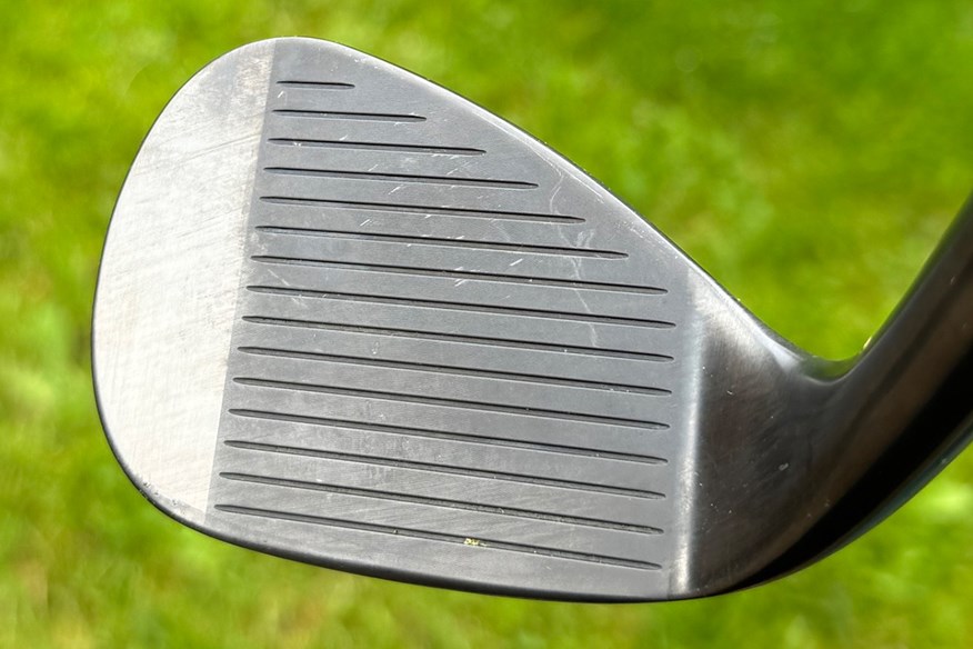 The wear on the Callaway Opus Black Shadow wedges after two months of use