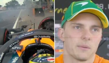 Oscar Piastri crashes out his McLaren before race, video, accident at Albert Park, news