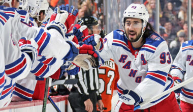 Zibanejad arrives full circle for 1,000th game when Rangers host Senators