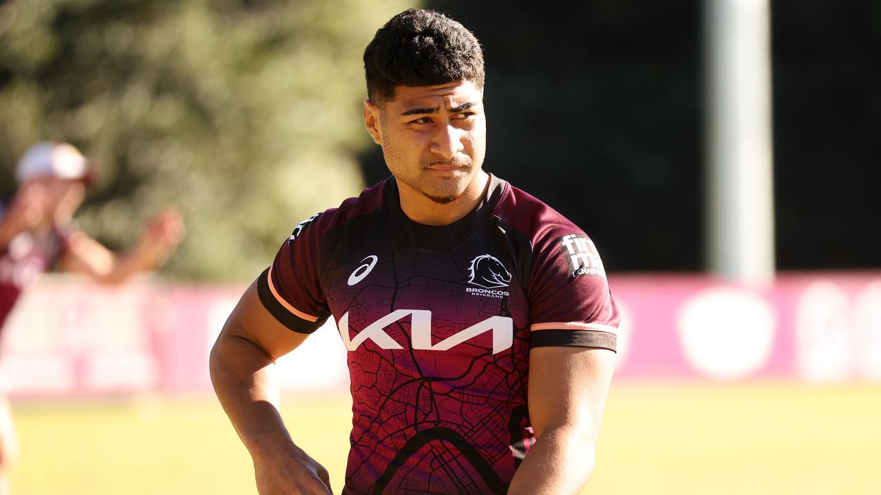 Josiah Karapani his with infringement notice by Queensland Police for public nuisance, Broncos vs Dolphins, Round 4
