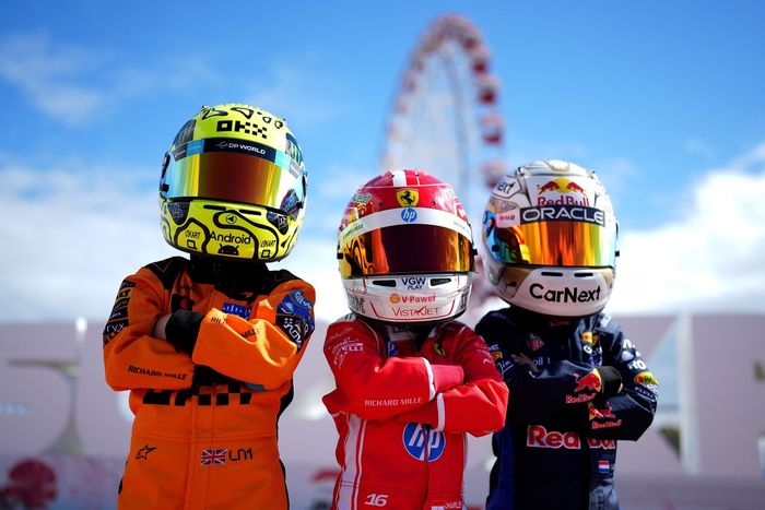 Charles Leclerc, Ferrari, Lando Norris, McLaren, Max Verstappen, Red Bull Racing