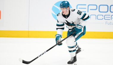 Sharks' Igor Chernyshov injured after heavy hit