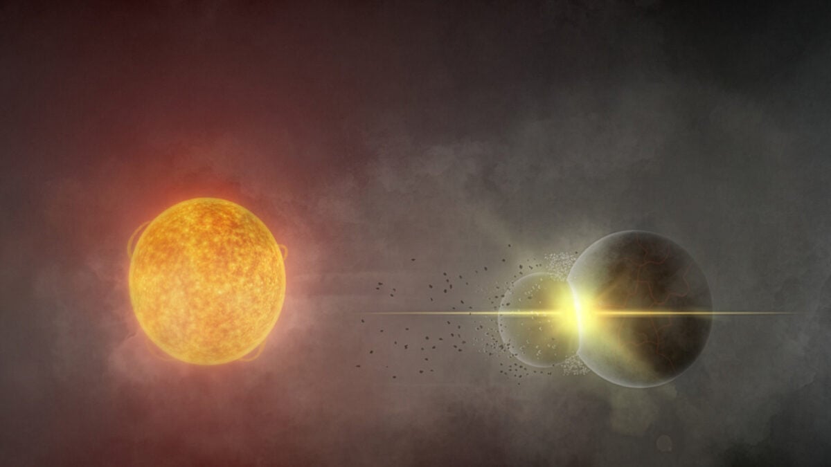 Astronomers Watch in Amazement as 2 Planets Smash Into Each Other Around Nearby Star