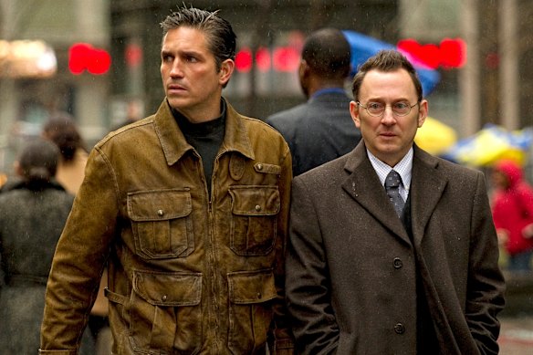  Jim Caviezel (left) and Michael Emerson in Person of Interest. 
