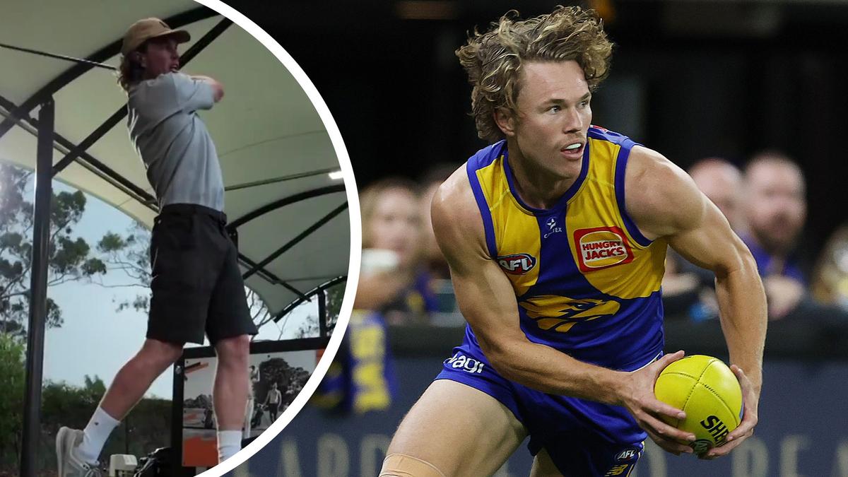 Jayden Hunt: Ex-West Coast Eagle turned golfer misses the mark in ambitious new career