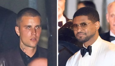 Justin Bieber and Usher in heated exchange at Oscars afterparty