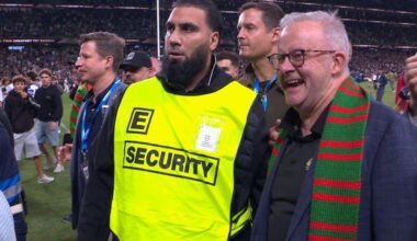 Anthony Albanese on $5500 fine for storming field, Alex Johnston record, Rabbitohs vs Roosters, Round 2