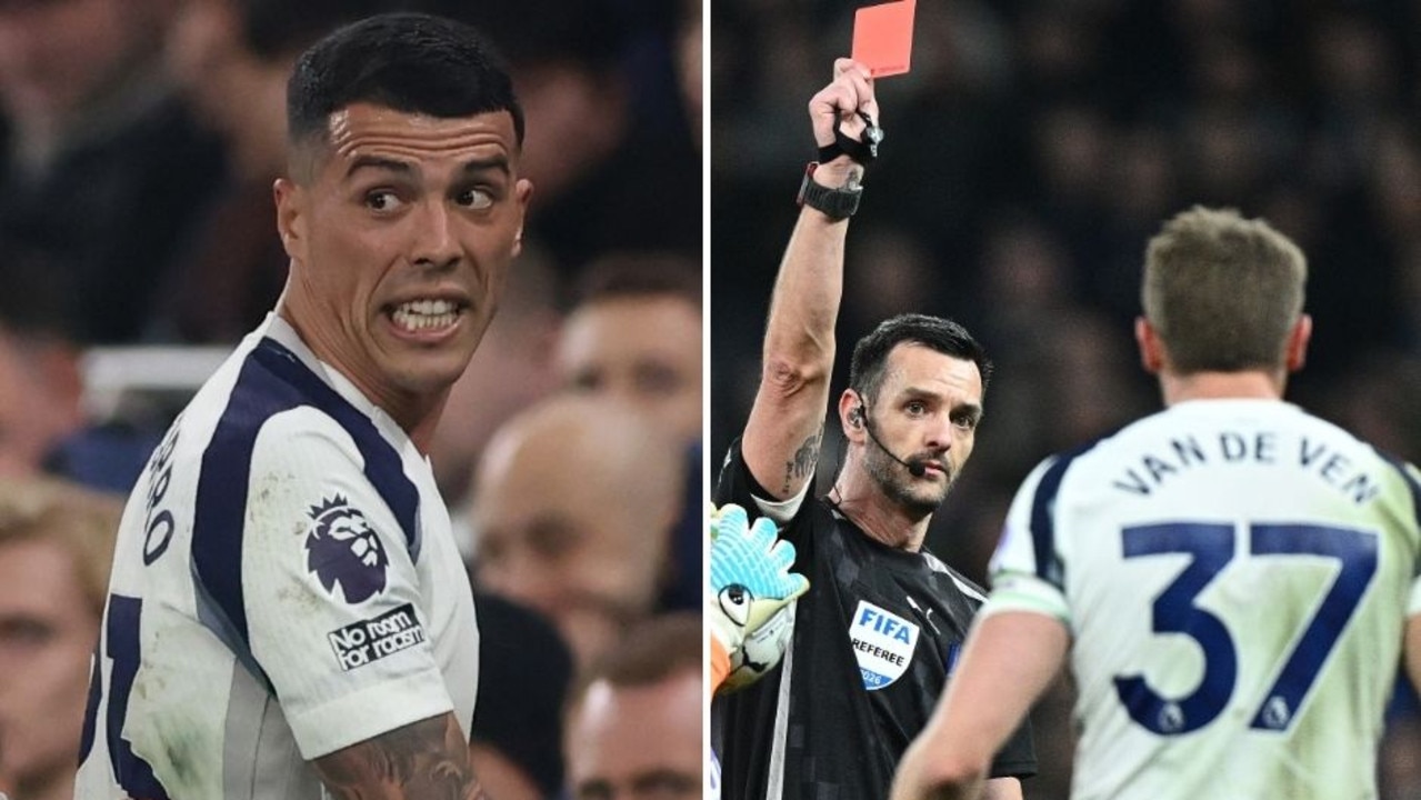 Tottenham vs Crystal Palace score, result Micky van de Ven red card, Pedro Porro substitution, goals video, highlights, ladder, football news