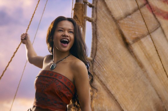 Catherina Laga’aia as Moana.