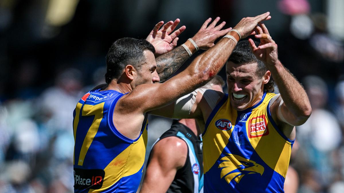 AFL live scores: West Coast Eagles stun Port Adelaide to claim back-to-back wins