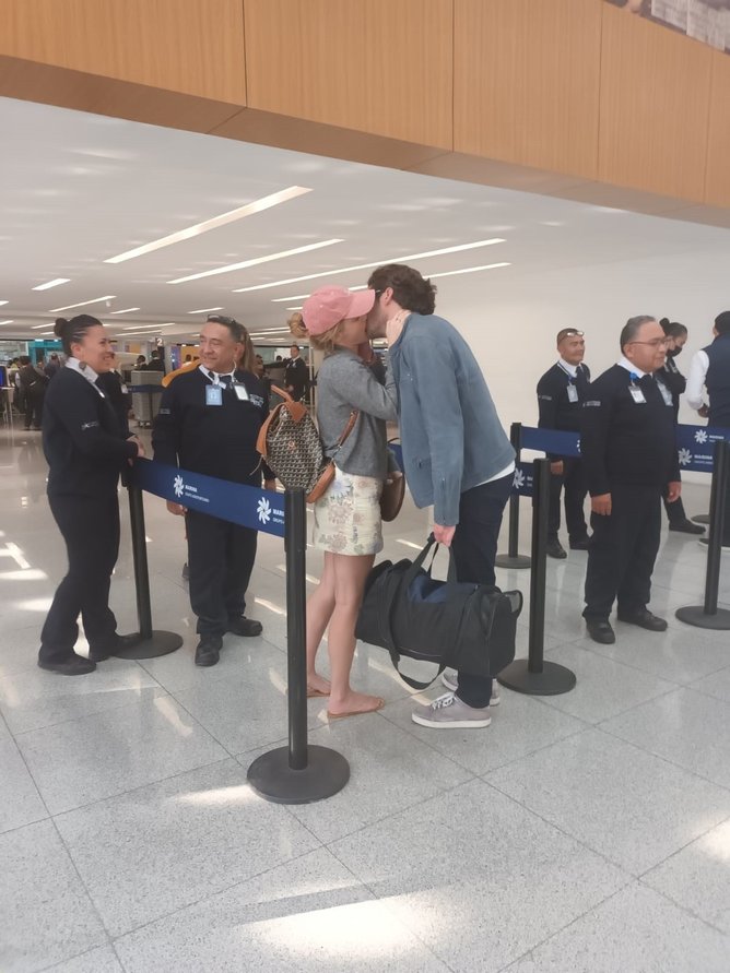 Emma Watson sealed her new love with a kiss.