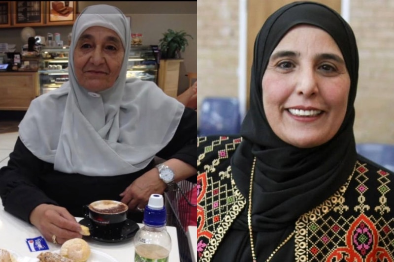 An old woman and a middle aged woman.