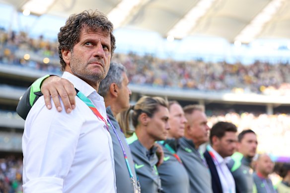 Montemurro during the national anthems.