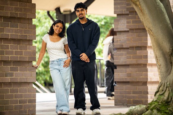 University of NSW civil engineering student Rifah Tamanna, 21, sees AI as an opportunity to augment her work, rather than replace it, though she is worried about its environmental impact. Ahnaf Rakeen, 19, switched to studying architecture over concerns there would be no graphic design work by the time he graduated due to AI. 