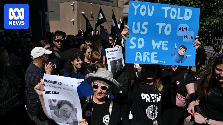 'Fight will continue' without change, say ABC workers amid 24-hour strike