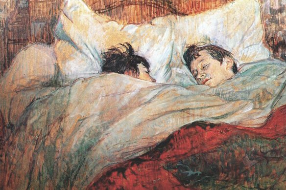 The Bed, by French impressionist painter, Toulouse Lautrec.  