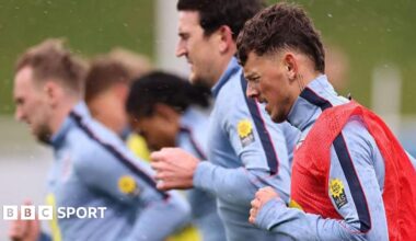 Ben White training with England