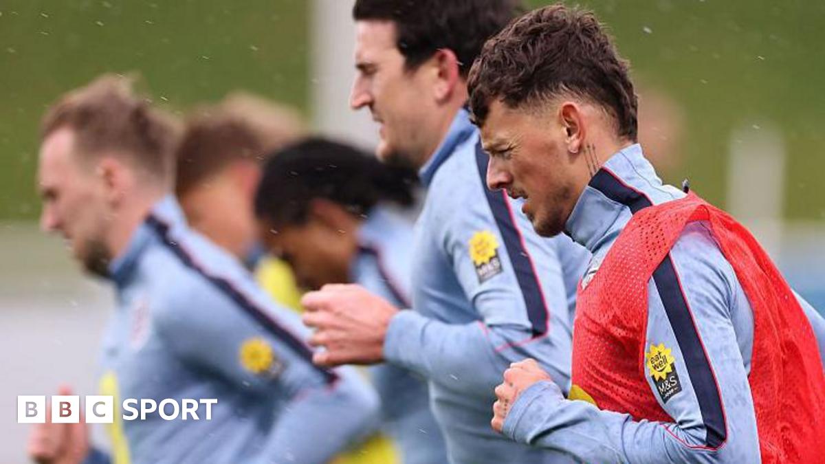 Ben White training with England